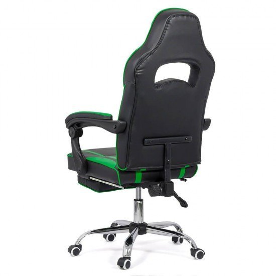 Scaun gaming verde OFF 302 cu suport de picioare si spatar rabatabil - imagine 5