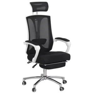 SCAUN DE BIROU ERGONOMIC CU SUPORT DE PICIOARE OFF 420 NEGRU