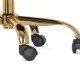 SCAUN DIN CATIFEA PENTRU BIROU CU BAZA AURIE OFF 640 BLEU - imagine 5