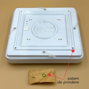 PLAFONIERA LED SLIM MILKY 18W=160W, 275X275 MM, 6500K, LUMINA RECE