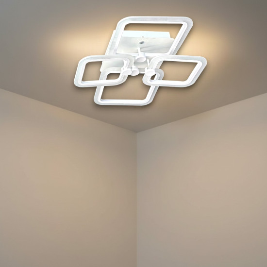 LUSTRA LED PATRATE 80W CU 4 BRATE 3 CULORI+IR 600x120mm - imagine 5
