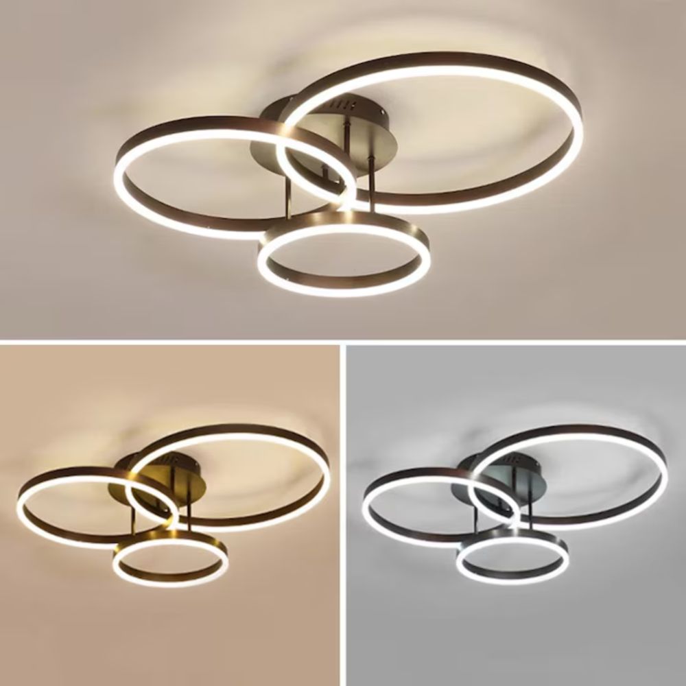 LUSTRA LED DIONE 85W/4500LM 3000K/4000K/6500K CU TELECOMANDA 200+300+400MM - imagine 5