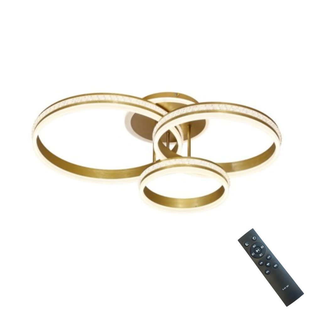 LUSTRA LED HYDRA 160W/8000LM 3000K/4000K/6500K CU TELECOMANDA 300+400+500MM - imagine 4