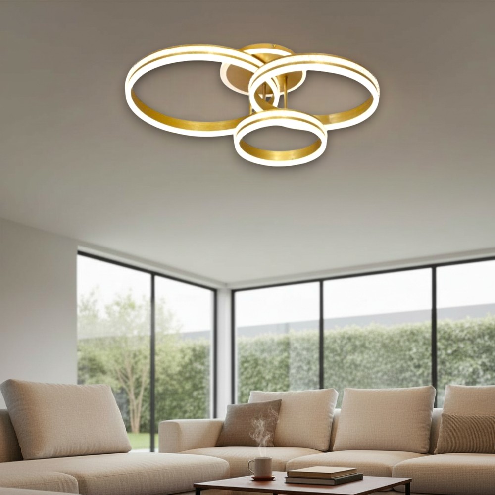 LUSTRA LED HYDRA 160W/8000LM 3000K/4000K/6500K CU TELECOMANDA 300+400+500MM