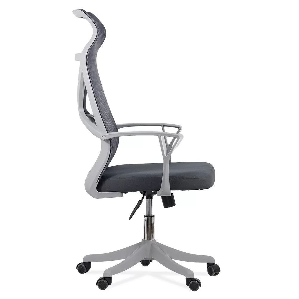 Scaun de birou din mesh reglabil pe inaltime OFF 431 gri inchis - imagine 4