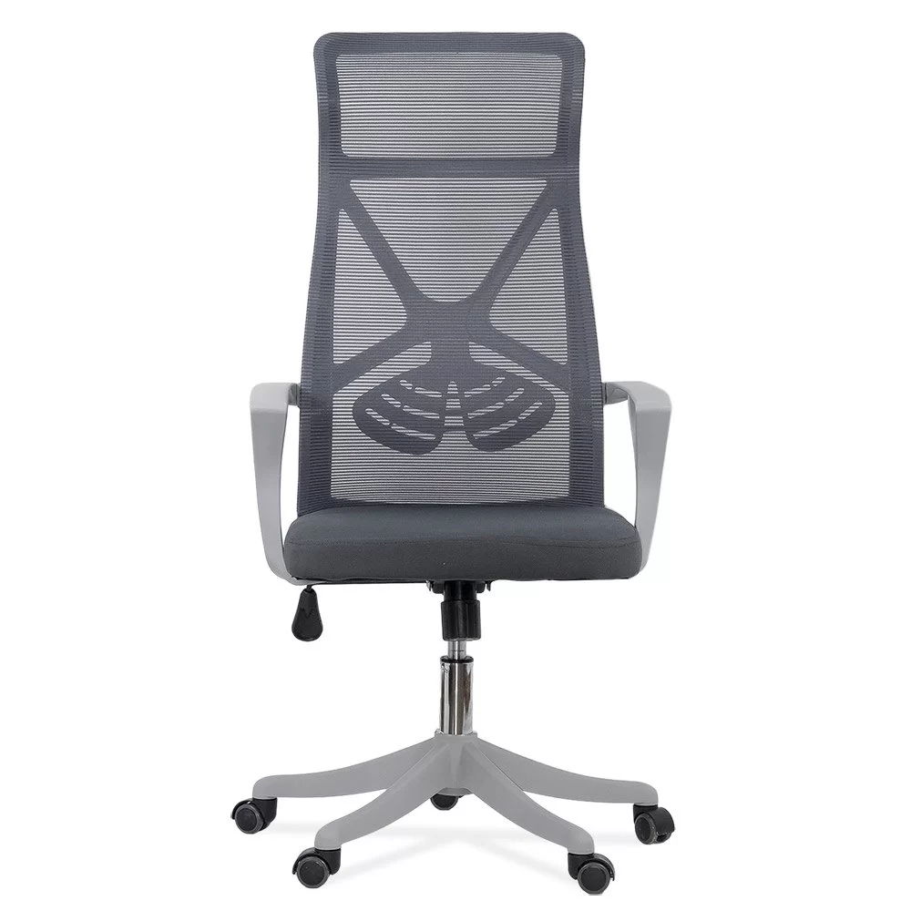 Scaun de birou din mesh reglabil pe inaltime OFF 431 gri inchis - imagine 3