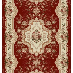 Traversa Covor Lotos 570 Grena Latime 80 cm Diverse Lungimi