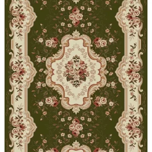 Traversa Covor Lotos 570 Verde Latime 60 cm Diverse Lungimi