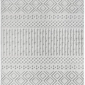 Covor Modern Oksi 38003 Diferite Dimensiuni Alb - 80x150 cm