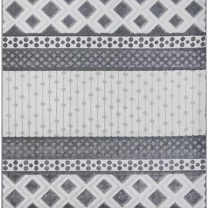 Covor Modern Oksi 38003 Diferite Dimensiuni Gri - 80x150 cm