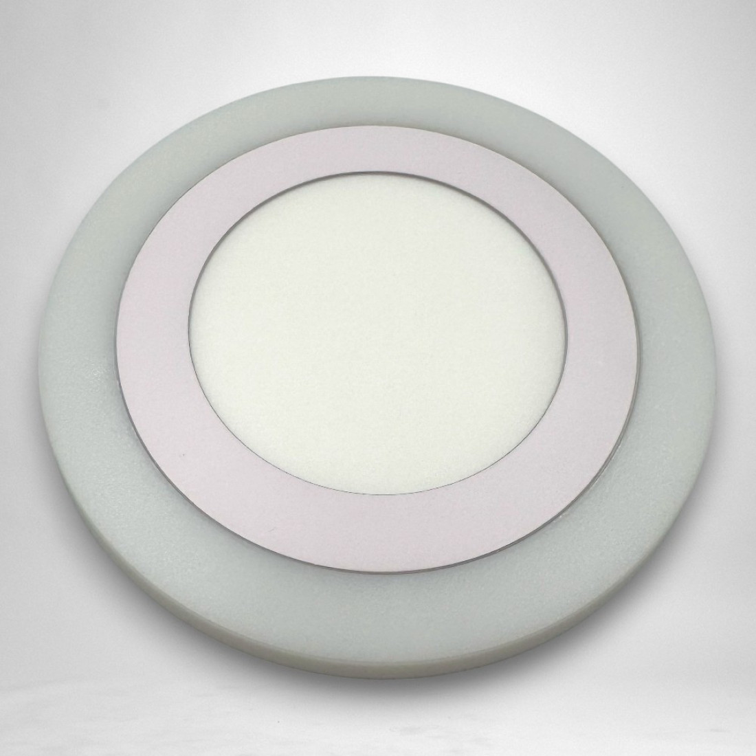 Spot LED Rotund Doua Culori 18+6W 3000k-6500k Trei Functii