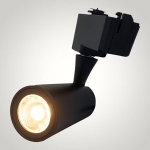 Spot Sina Negru 30W=300W, 3000K, lumina calda