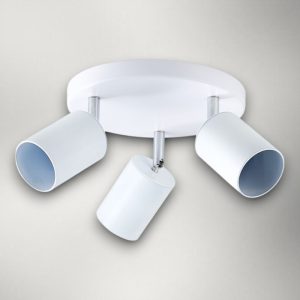 Spot Rotund Reglabil Alb 3 X GU10 200mm