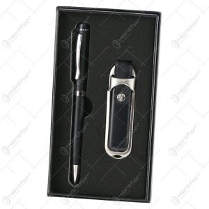 Set cadou pentru barbati, Stick memorie USB 8 gb si pix