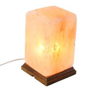 Lampa electrica din cristal de sare Prisma 13×20 CM
