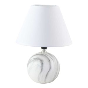 Veioza din ceramica 27 CM, Alb