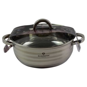 Cratita cu capac otel inoxidabil 3.75 L, 24 CM – Gourmet Line, Blaumann
