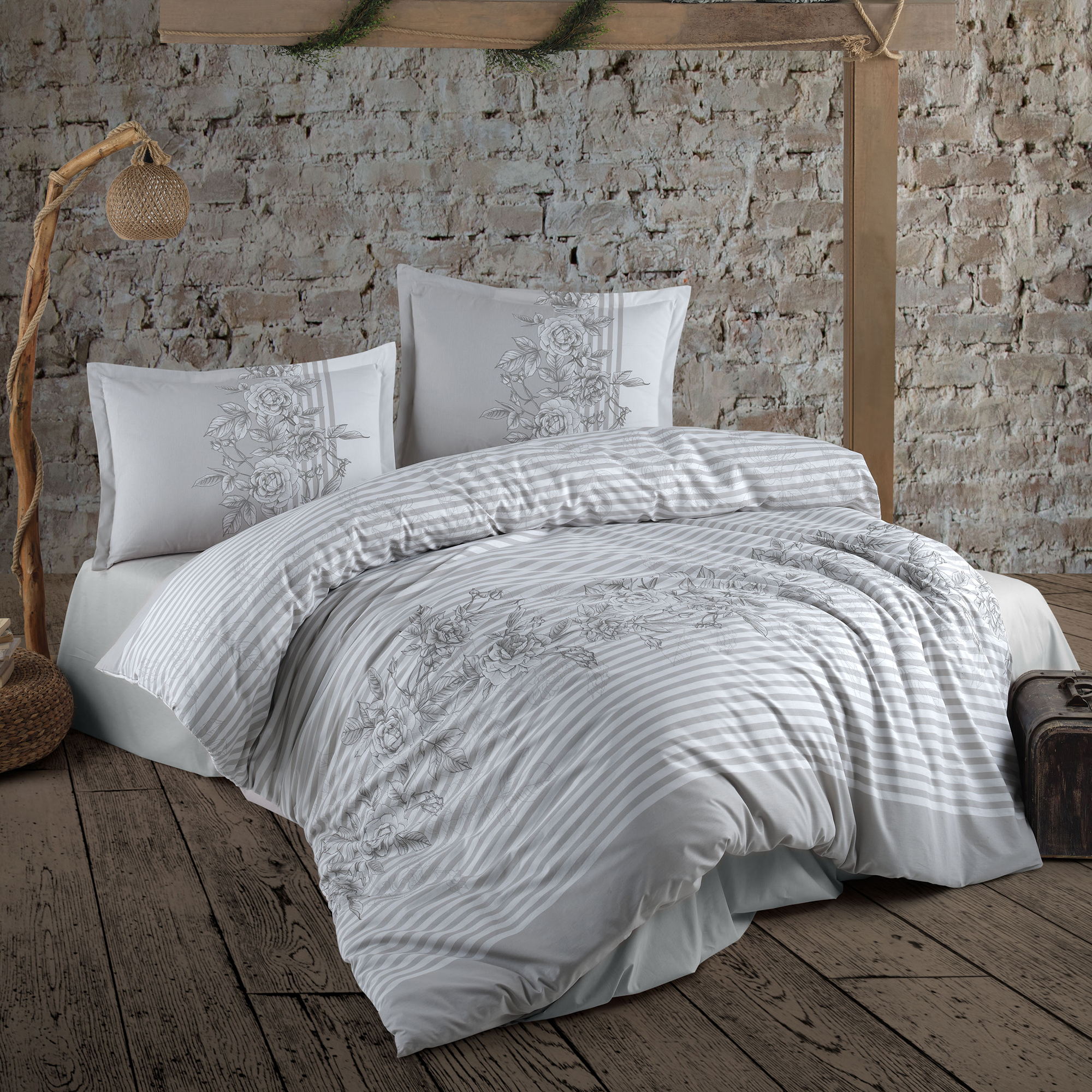 Lenjerie de pat ranforce Clasy king size (LATINA)