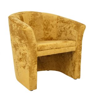Fotoliu Iulia - catifea E51 - galben