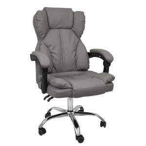 Scaun directorial PARMA - imitatie piele gri