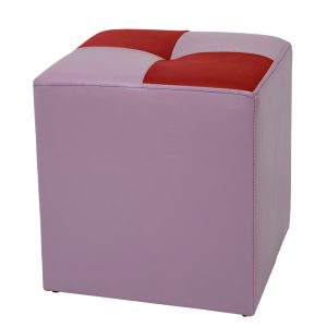Taburet Cool - imitatie piele mov/rosu - 21897/21900