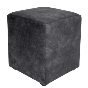Taburet Cube - stofa P17 - gri