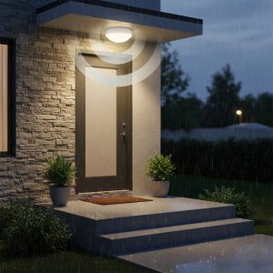 Aplica LED cu senzor de miscare 360°, Ø171, 15W=100W, 1200Lm, IP65