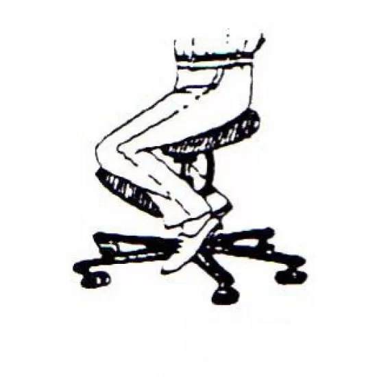 Scaun ergonomic tip kneeling chair OFF 094 negru - imagine 3