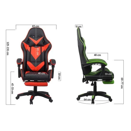 Scaun gaming alb/negru OFF 299 - imagine 4
