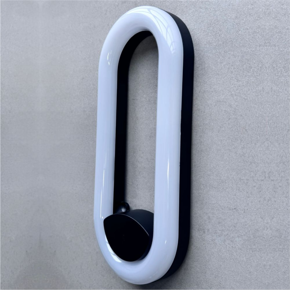 APLICA LED PERETE JADE 12W 950LM 3000K NEGRU 300*133*33MM - imagine 5