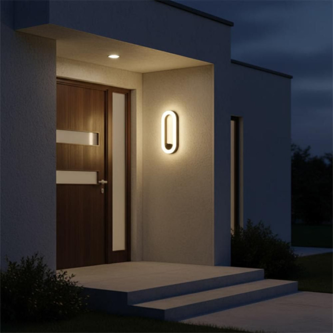 APLICA LED PERETE JADE 12W 950LM 3000K NEGRU 300*133*33MM - imagine 10
