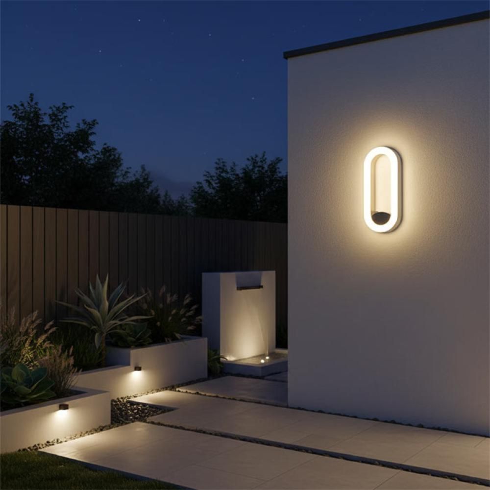 APLICA LED PERETE JADE 12W 950LM 3000K NEGRU 300*133*33MM - imagine 2