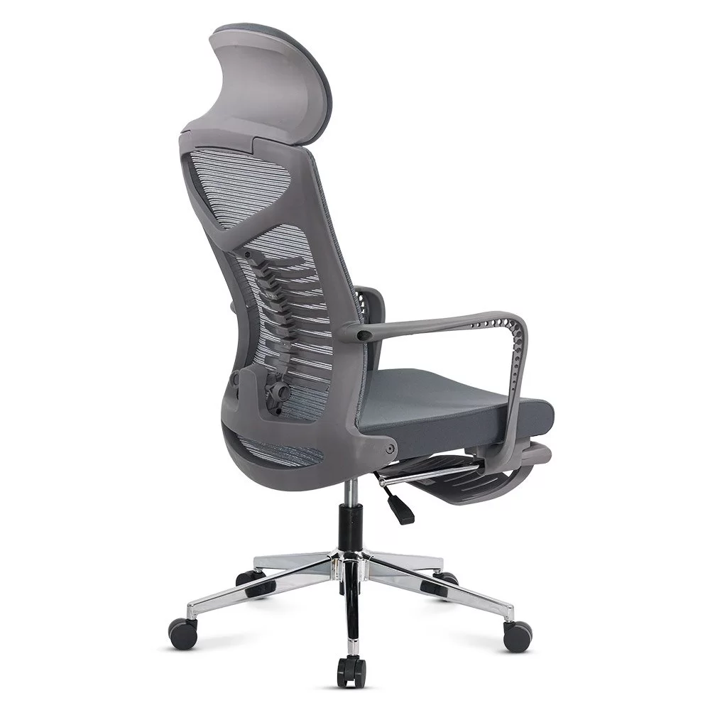 SCAUN ERGONOMIC CU SPATAR RABATABIL SI SUPORT PICIOARE SYYT 9502 GRI - imagine 7