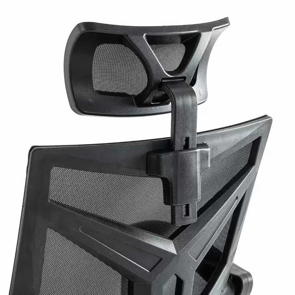 Scaun gaming negru din mesh, cu tetiera, ergonomic OFF 434 - imagine 6