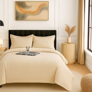 Lenjerie pat damasc policoton   (BEJ)