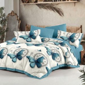 Lenjerie Finet 6 piese cu husa de pat pentru saltea de 160x200 și 180x200 nr38