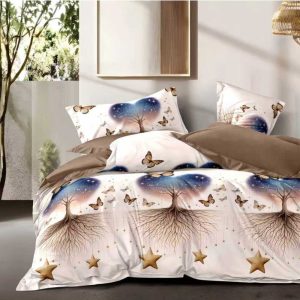 Lenjerie Finet 6 piese cu husa de pat pentru saltea de 160x200 și 180x200 nr29