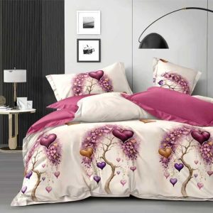 Lenjerie Finet 6 piese cu husa de pat pentru saltea de 160x200 și 180x200 nr33