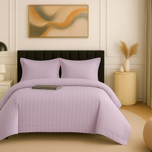 Lenjerie pat damasc policoton   (LILA)