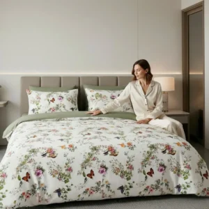 Lenjerie de pat Cotton Pro 100% bumbac – imprimare digitală (Paradise of Butterfly)