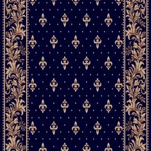 Traversa Covor, Lotos 15033-810, Albastru, Latime 150 cm, Diverse Lungimi