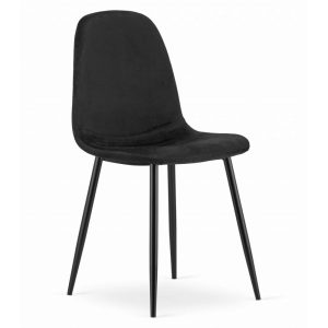 Scaun Bucatarie/Dining Caddo Catifea Negru