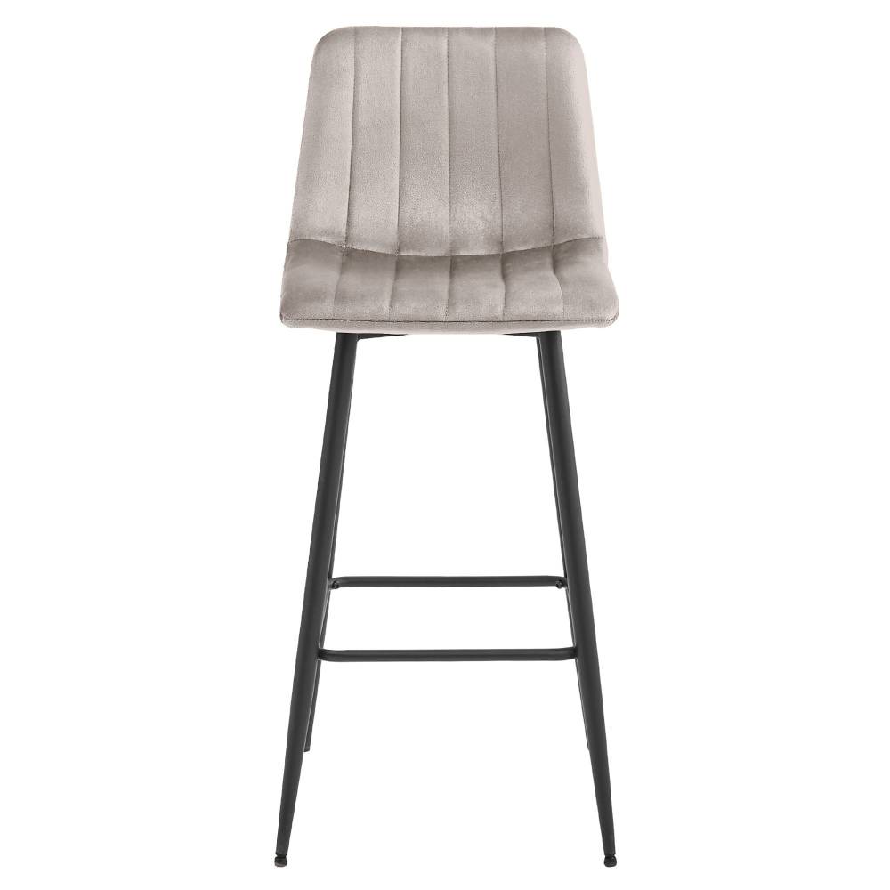 Scaun Bar Zargo Catifea Grej - imagine 3
