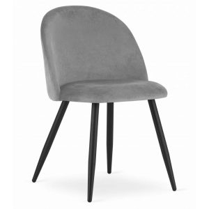 Scaun Bucatarie/Dining Capri Catifea Gri