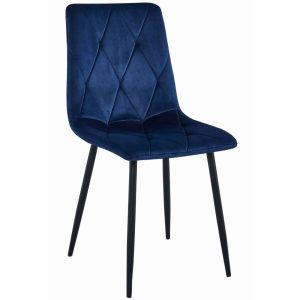 Scaun Bucatarie/Dining Fido Catifea Albastra