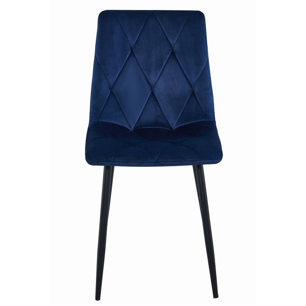 Scaun Bucatarie/Dining Fido Catifea Albastra - imagine 4