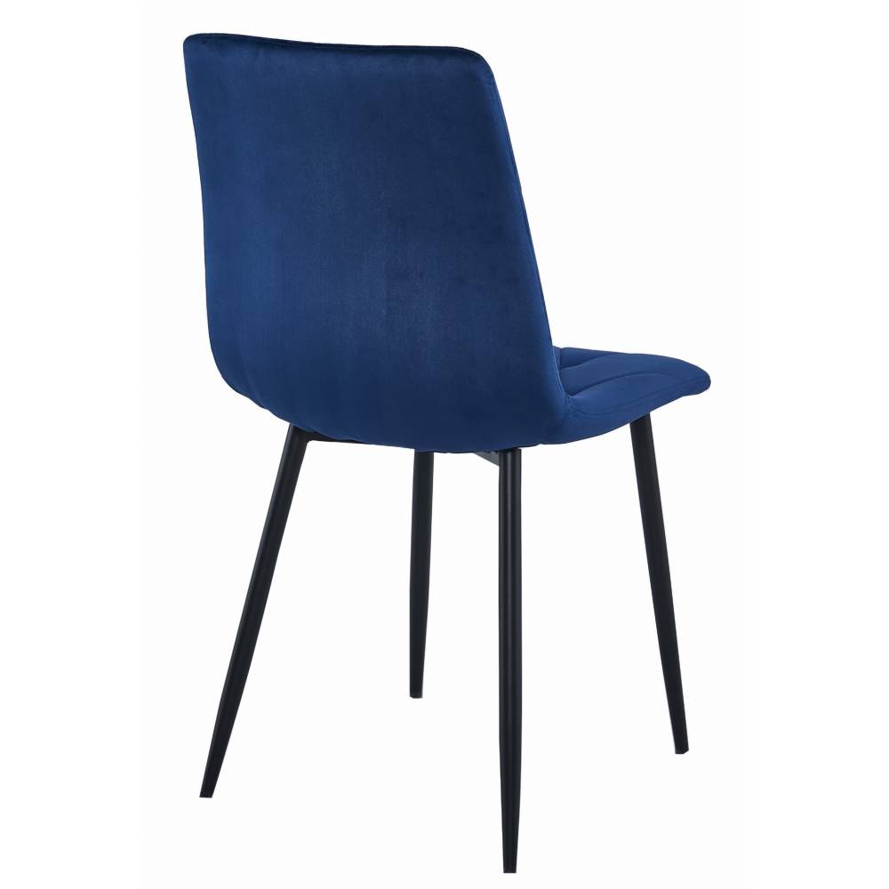 Scaun Bucatarie/Dining Fido Catifea Albastra - imagine 3