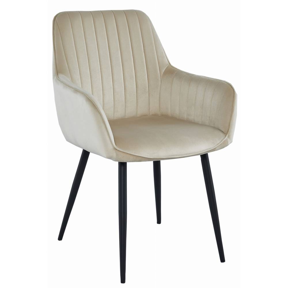 Scaun Bucatarie/Dining Sorenna Catifea Crem