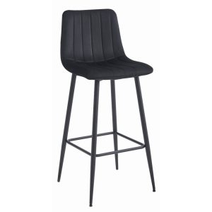 Scaun Bar Zargo Catifea Negru