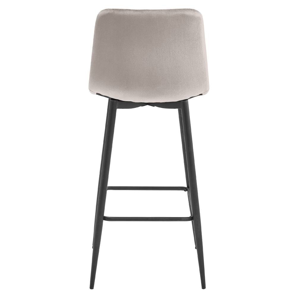 Scaun Bar Zargo Catifea Grej - imagine 2
